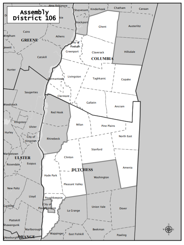 NYS 106st Assembly District Map